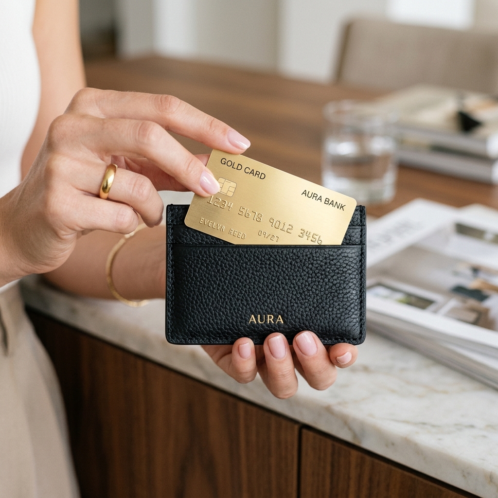 Slim Cardholder - Black - View